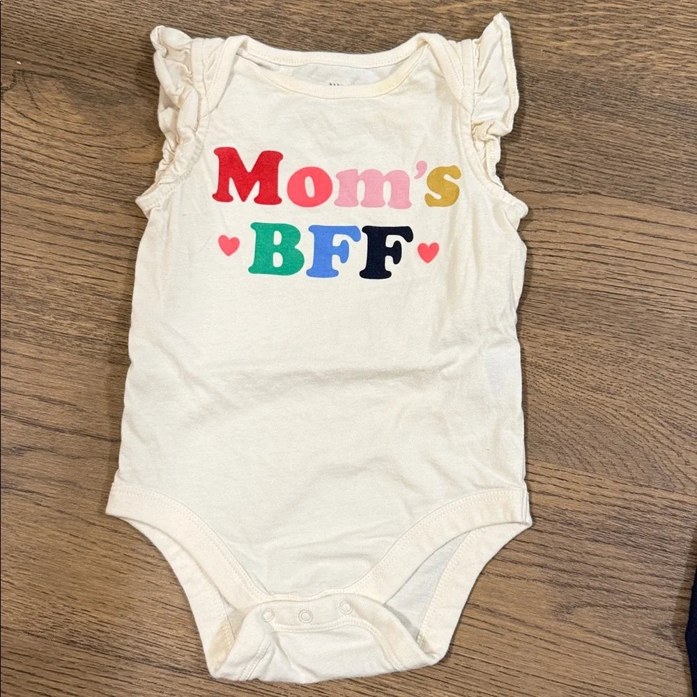 Gap baby One Pieces Set - Cream and Navy - 6-12m
